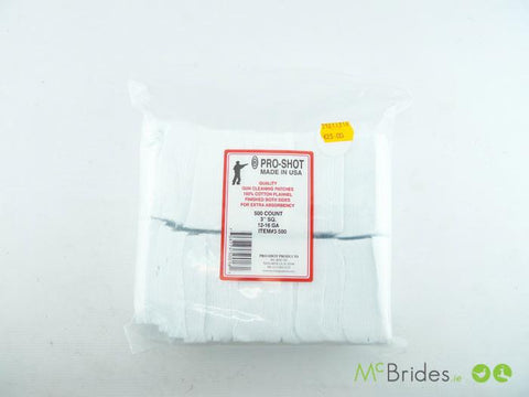 Bisley Pro Shot Cleaning Patches 12-16g 500 Pack