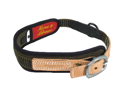 Niggeloh Canvas and Leather Dog Collar L