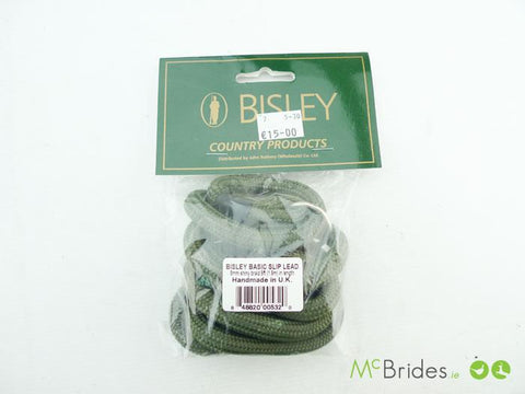 Bisley Basic Slip Lead 8mm Shiny Braid 1.6m Length